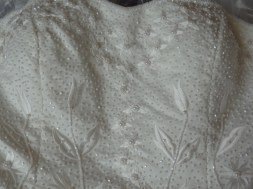 Tulip wedding dress bodice